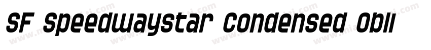 SF Speedwaystar Condensed Oblique字体转换